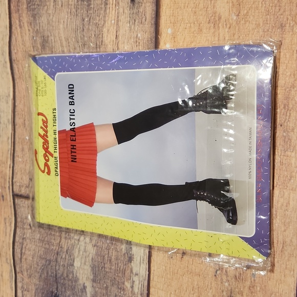 Sophia Opaque Thigh High Stockings - Picture 1 of 4